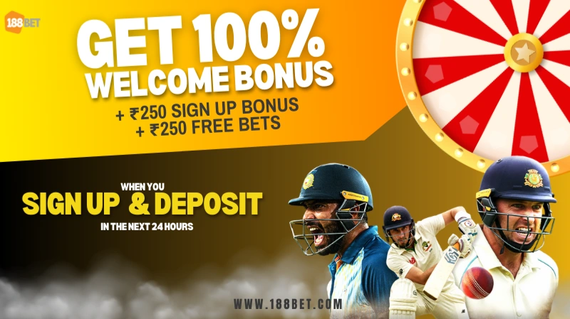 188BET - 100 Welcome Bonus Cricket Online Betting and Sportsbook